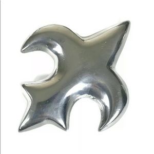 NEW Aluminum Paperweight in Fleur de lids pattern